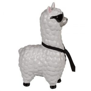 Dieren spaarpot alpaca / lama met bril