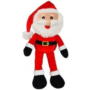 Kerstman etalagepop decoratie van pluche 41 cm