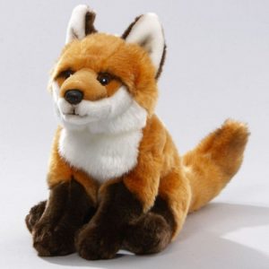 Pluche vos knuffel 27 cm zittend