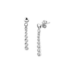 TFT Oorhangers Zirkonia Zilver Gerhodineerd Glanzend 25 mm x 3.5 mm