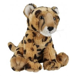 Gevlekte cheetah/panter knuffel 30 cm knuffeldieren