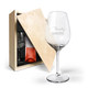 Wijnpakket met wijnglazen - Luc Pirlet Syrah - Gegraveerde glazen