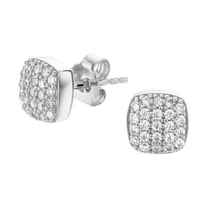 TFT Oorknoppen Zirkonia Zilver Gerhodineerd Glanzend 7.5 mm x 7.5 mm