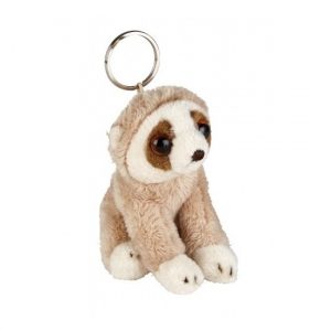 Pluche luiaarden sleutelhanger 10 cm
