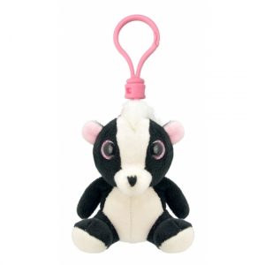Pluche knuffel stinkdier sleutelhanger 9 cm