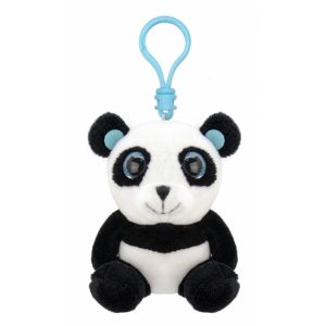 Pluche knuffel panda sleutelhanger 9 cm