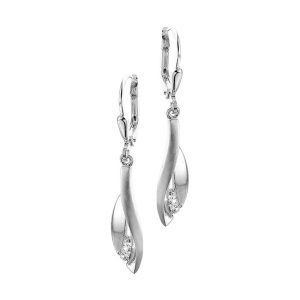 TFT Oorhangers Zirkonia Zilver Glanzend 34 mm x 6 mm