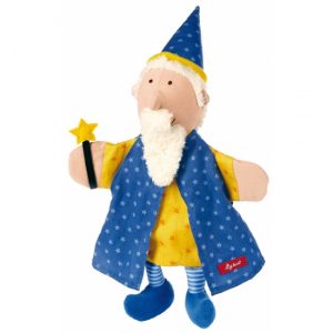 Poppenkast poppetje tovenaar 16 cm