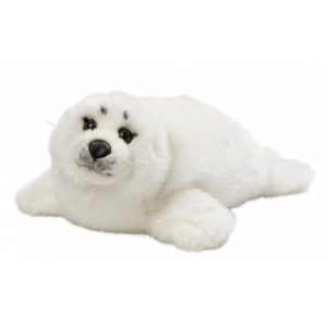 Witte knuffel zeehond 40 cm