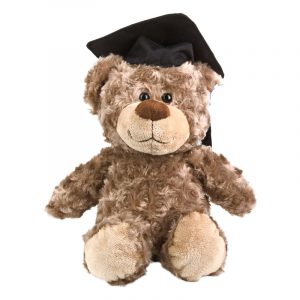 Pluche afgestudeerd cadeau beer 35.5 cm