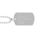 Zilverkleurige naamhanger - Dogtag - Edelstaal