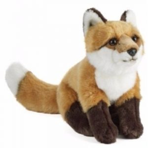 Bruin/witte vossen knuffels 39 cm knuffeldieren