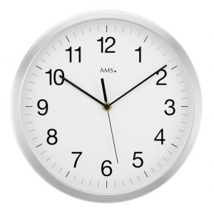 AMS 5525 Wandklok zendergestuurd aluminium 50 cm ø