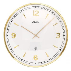 AMS 5609 Wandklok zendergestuurd metaal 40 cm ø