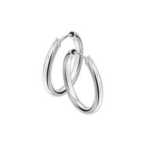 TFT Oorringen Ronde Buis Zilver Glanzend 3 mm x 38 mm