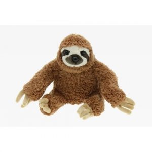 Pluche luiaard knuffel bruin 17 cm