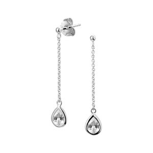 TFT Oorhangers Zirkonia Zilver Gerhodineerd Glanzend 37 mm x 6.5 mm