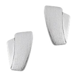 TFT Oorknoppen Poli/mat Zilver Gerhodineerd Mat Glanzend 8.5 mm x 5 mm
