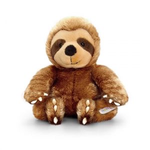 Pluche luiaard knuffel bruin 14cm