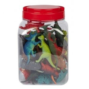 Speelemmer met mini figuurtjes dino's 40 delig