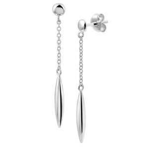 TFT Oorhangers Zilver Gerhodineerd Glanzend 38 mm x 3 mm
