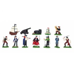 Plastic piraten en accessoires in koker