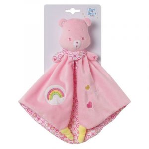 Roze troetelberen tutteldoek 31 cm