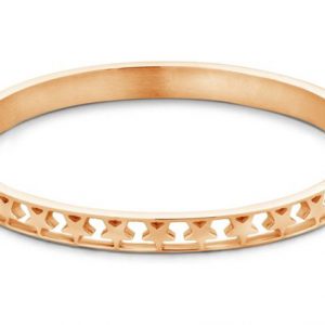 CO88 Collection 8CB-90098 - Stalen bangle met sterren - one-size - roségoudkleurig