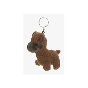 Dieren sleutelhanger bruine alpaca 12 cm