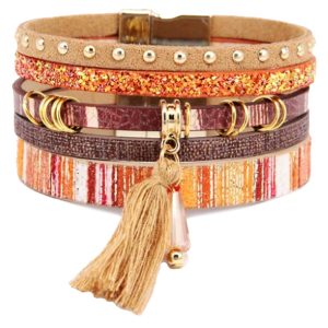 Bohemian Ibiza armband Goud Bruin