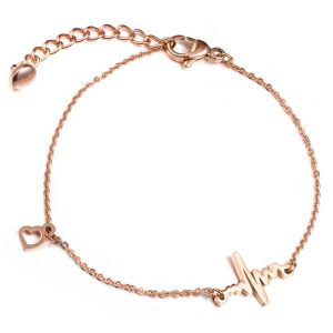 Cilla Jewels armband Heartbeat Rosegoud