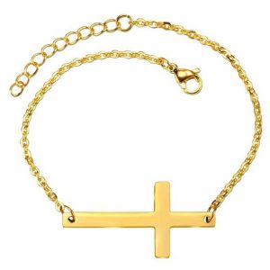 Cilla Jewels Dames Armband met Verguld Kruis Goud