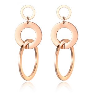 Cilla Jewels Damesoorbellen met Drievoudige Cirkel