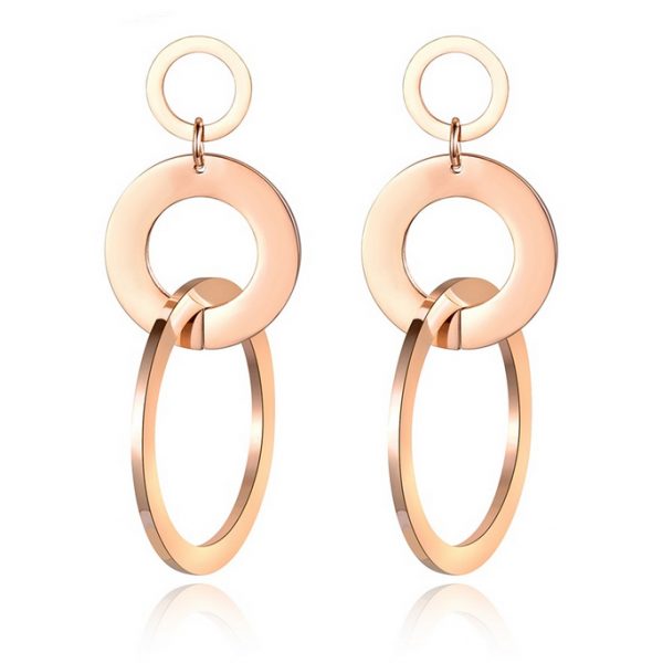 Cilla Jewels Damesoorbellen met Drievoudige Cirkel