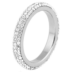 Cilla Jewels ring edelstaal Kristal Zilver