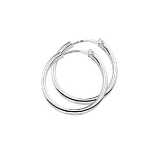 TFT Creolen Ronde Buis Zilver Glanzend 3 mm x 25 mm