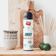 Luxe waterfles met &apos;pop&apos; deksel - Wit
