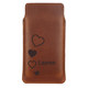Leren telefoonhoesje - M - Bruin
