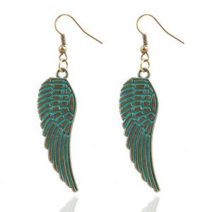 Fashion oorbellen Angel Wings Turquoise