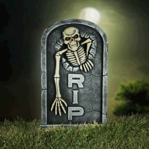 Halloween Grafsteen met LED