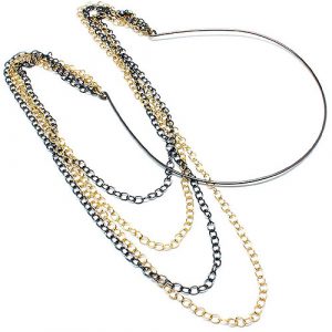 Hippe haarband Chain Gold