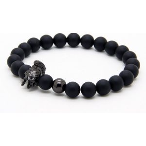 Kralen armband mannen Agaat Roman Warrior Black