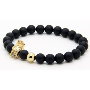 Kralen armband mannen Agaat Roman Warrior Gold
