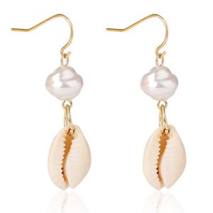 LGT Jewels Damesoorbellen met Parel en Schelp