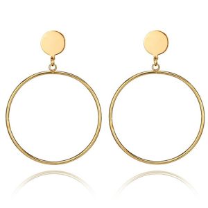 LGT Jewels Gouden Damesoorbellen Cirkelvorm
