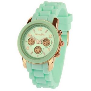 Souris D'or dames horloge Rose Mint
