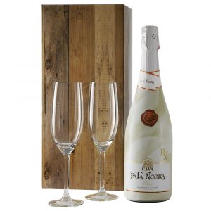 Cava pata negra brut en champagne glazen