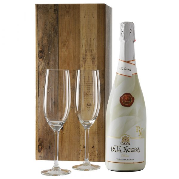 Cava pata negra brut en champagne glazen