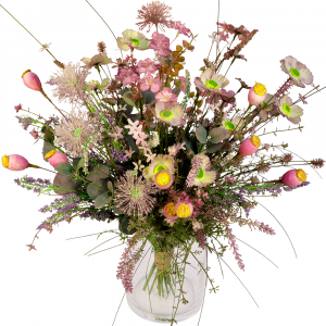 Veldboeket zijdebloemen paars - lila