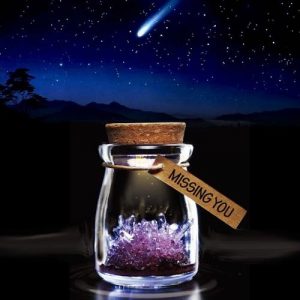 Crystal Wish Jar - Geel